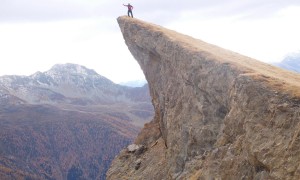 Bergtour Bretterwandspitze - Abstieg, Felsformation