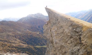 Bergtour Bretterwandspitze - Abstieg, Felsformation