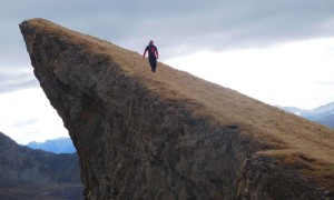 Bergtour Bretterwandspitze - Abstieg, Felsformation