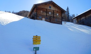 Skitour Öwelenke - bei der Kamelisenalm