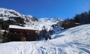 Skitour Öwelenke - bei der Kamelisenalm