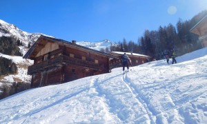 Skitour Öwelenke - bei der Kamelisenalm