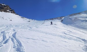 Skitour Öwelenke - steiler Schlussanstieg