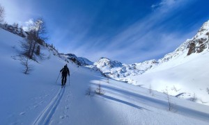 Skitour Hohes Haus - Aufstieg Villponer Alm