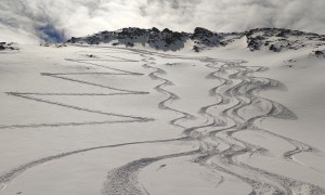 Skitour Hohes Haus - Abfahrt