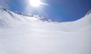 Skitour Althaus 2018 - kurz vor der Scharte