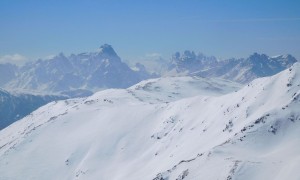 Skitour Althaus 2018 - Blick zu den Dolomiten