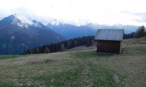 Bergtour Dorfberg - beim Abstieg über die Breitwiesen