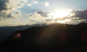 Bergtour Gabesitten - Sonnenuntergang