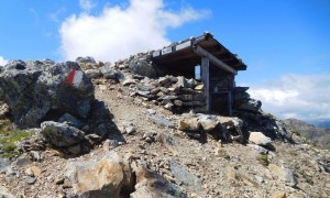 Bergtour Rotstein - Unterstand beim Gipfel