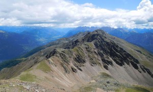 Bergtour Rotstein - Blick Richtung Lienz und Böses Weibele