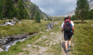 Hochtour Hoher Angelus & Vertainspitze - Aufstieg über das Zaytal