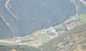 Hochtour Hoher Angelus & Vertainspitze - Tiefblick Sulden