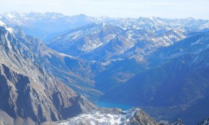 Bergtour Schwarze Wand - Blick zum Antholzer See und Staller Sattel