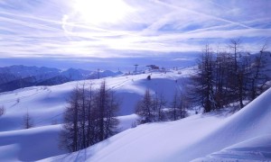 Skitour Thurntaler - bei der Bergstation 4er Sessellift Außervillgraten