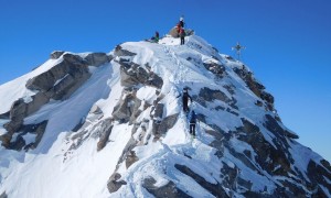 Skihochtour Hochalmspitze - Blick zum Gipfel