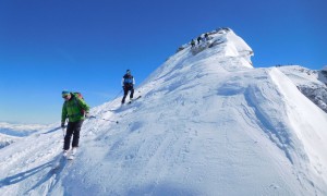 Skihochtour Hochalmspitze - Abfahrt