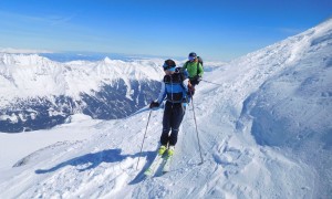 Skihochtour Hochalmspitze - Abfahrt