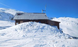 Skihochtour Hochalmspitze - bei der Villacher Hütte