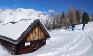 Skihochtour Hochalmspitze - bei der Hochalmhütte