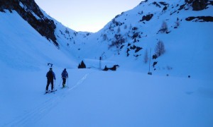 Skihochtour Dreiherrrenspitze - bei der Kehreralm