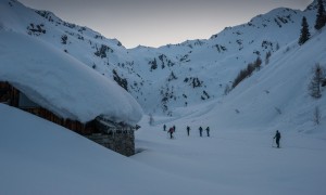 Skihochtour Dreiherrrenspitze - bei der Lahneralm