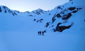 Skihochtour Dreiherrrenspitze - bei Lahnermoos mit Gipfelblick