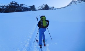 Skihochtour Dreiherrrenspitze - Aufstieg Lahner Kees