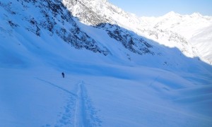 Skihochtour Dreiherrrenspitze - Aufstieg Lahner Kees