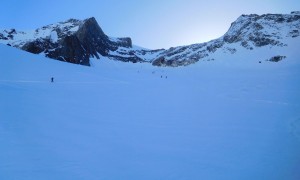 Skihochtour Dreiherrrenspitze - Aufstieg Lahner Kees