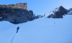 Skihochtour Dreiherrrenspitze - Aufstieg Lahner Kees