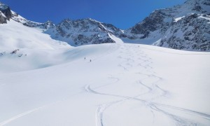 Skihochtour Dreiherrrenspitze - Abfahrt