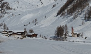 Skihochtour Dreiherrrenspitze - Talschlusshütte mit Heilig-Geist-Kirchlein