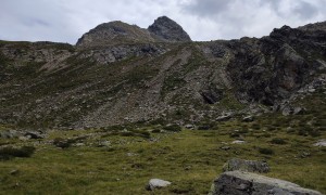 Klettertour Sauspitze - Abstieg Rückblick