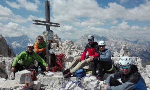 Klettertour Westliche Zinne - Gipfelsieg