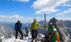 Klettertour Westliche Zinne - Gipfelsieg