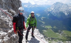 Klettertour Westliche Zinne - Abseilen