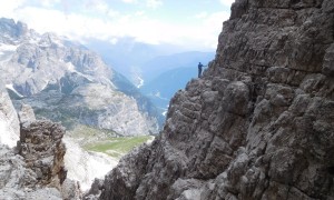 Klettertour Westliche Zinne - Abseilen