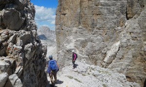 Klettertour Westliche Zinne - Abstieg