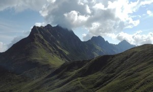 Klettersteig Hochweißstein - Blick zur Steinwand (Raudenspitze)