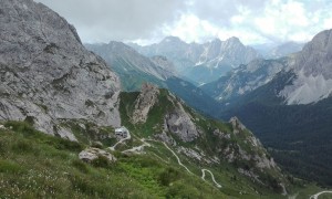 Klettersteig Hochweißstein - oberhalb der Calvi Hütte