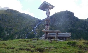 Bergtour Prijakt - Wegkreuz beim Zustieg zur Hochschoberhütte