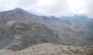 Bergtour Prijakt - Blick zur Alkuser Rotspitze, Schleinitz und Alkuser See