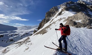 Skitour Kinigat - beim Hintersattel