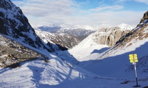 Skitour Kinigat - beim Hintersattel