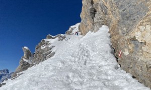 Skitour Kinigat - Aufstieg über Rampe