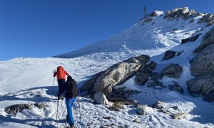 Skitour Kinigat - kurz vor dem Gipfel