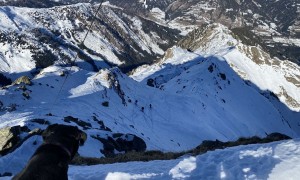 Skitour Hochspitz - Gipfelsieg, Rückblick