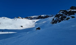 Skitour Hochspitz - steile Abfahrt