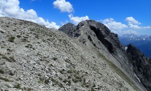 Kombination Tamerlanhöhe, Eggenkofel Westgipfel - kurz vor dem Gipfel